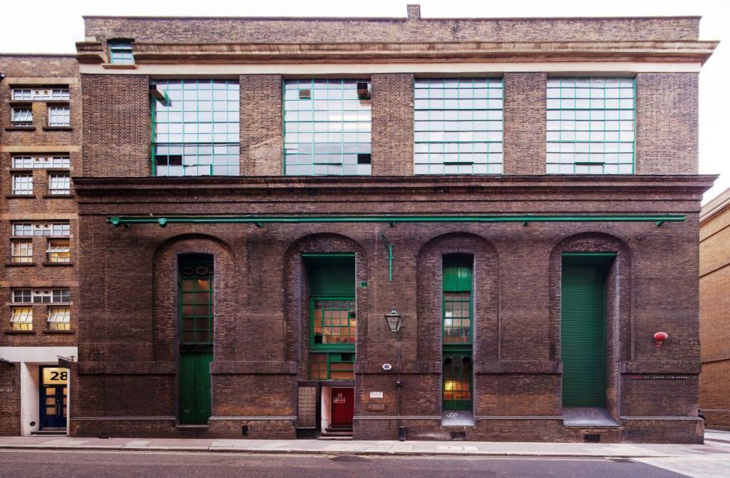 Facade of the former 19th century brewery buildings at 24 Shelton Street