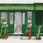 Drawing of Ellen Keeley's barrow shop by David Gentleman 1972