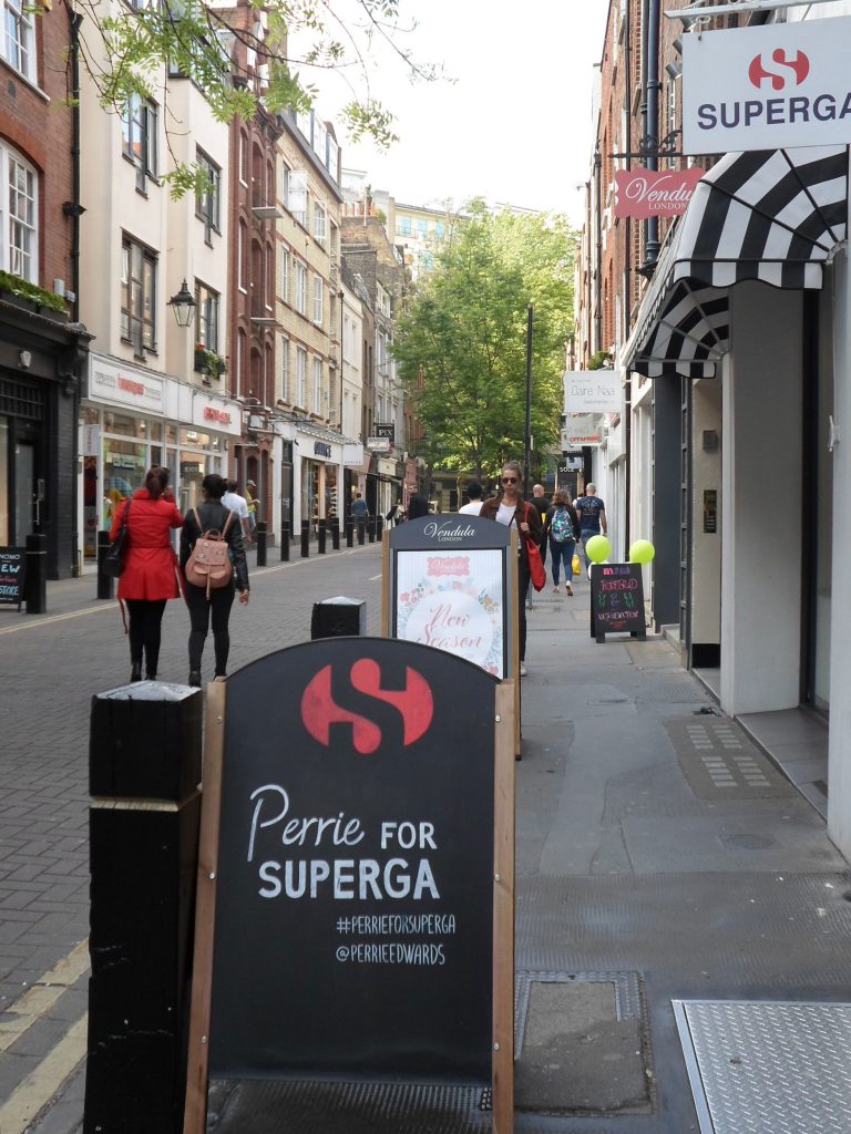 A-boards on the footway