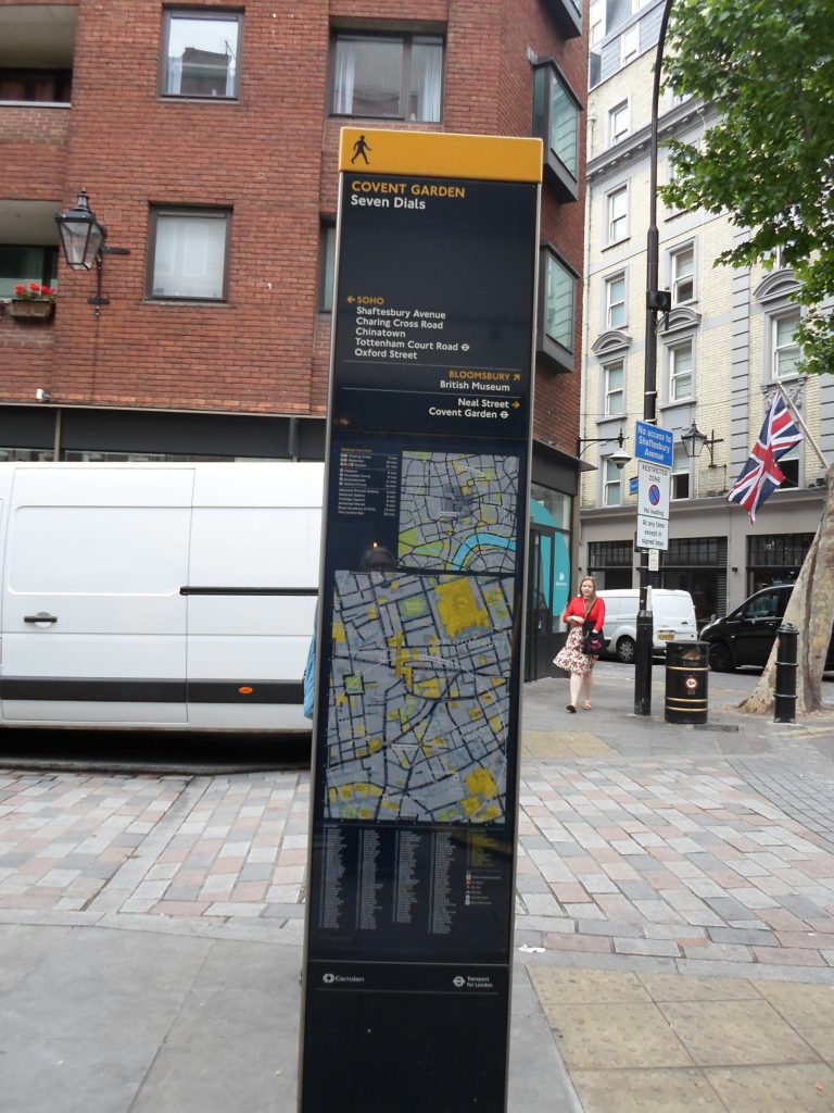 Legible London wayfinding monolith